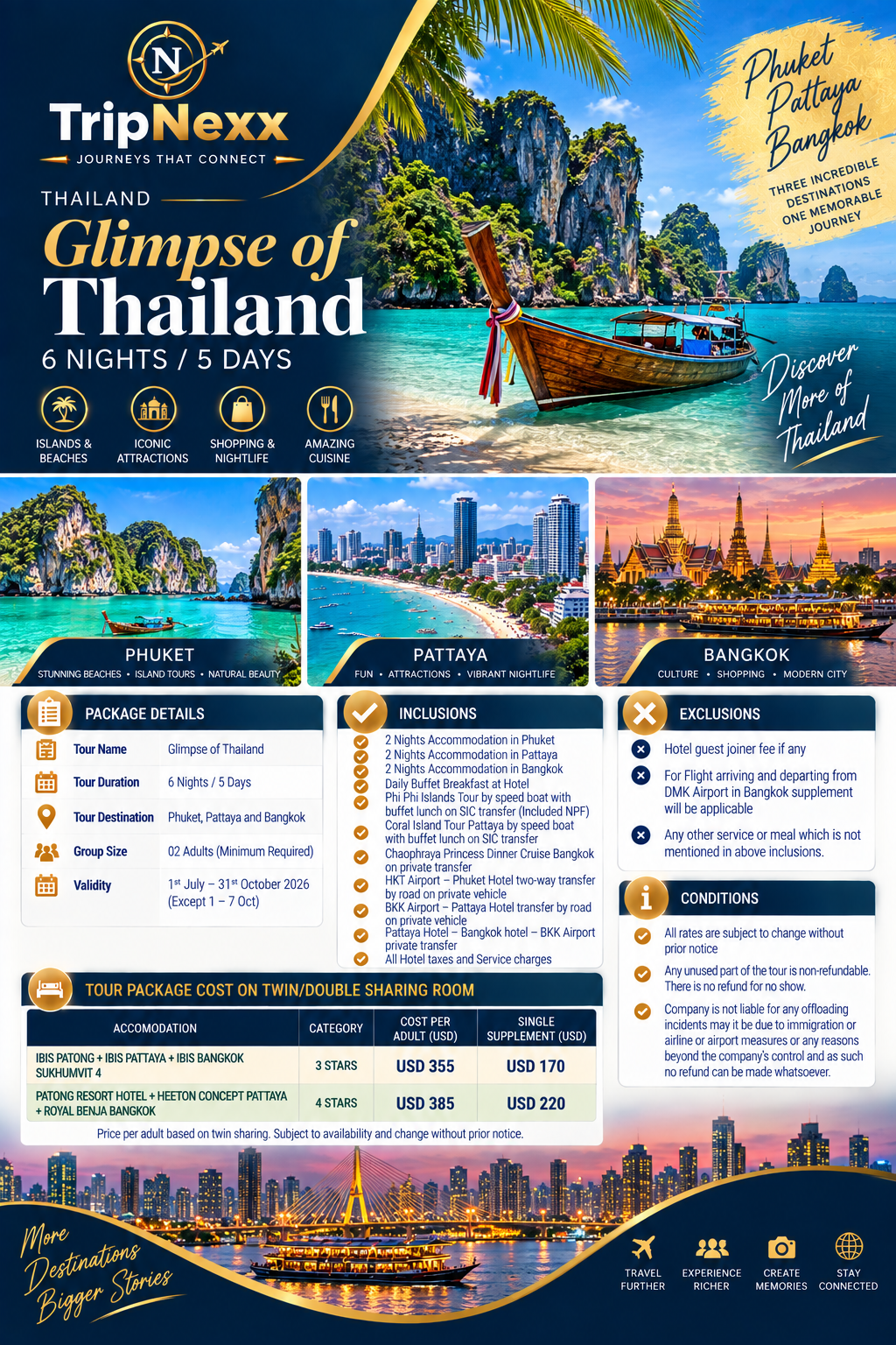 Travel Experiences 12 TripNexx Glimpse of Thailand opening special