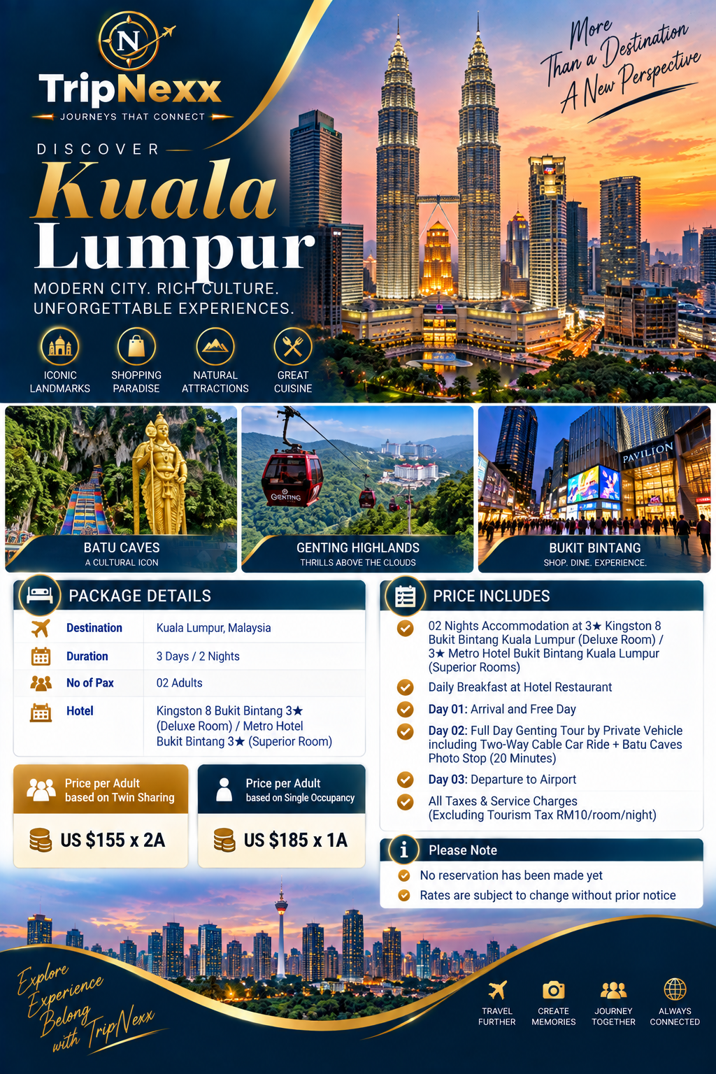 Travel Experiences 7 TripNexx Kuala Lumpur Malaysia opening special holiday package